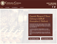 Tablet Screenshot of celebrationcaterers.co.uk